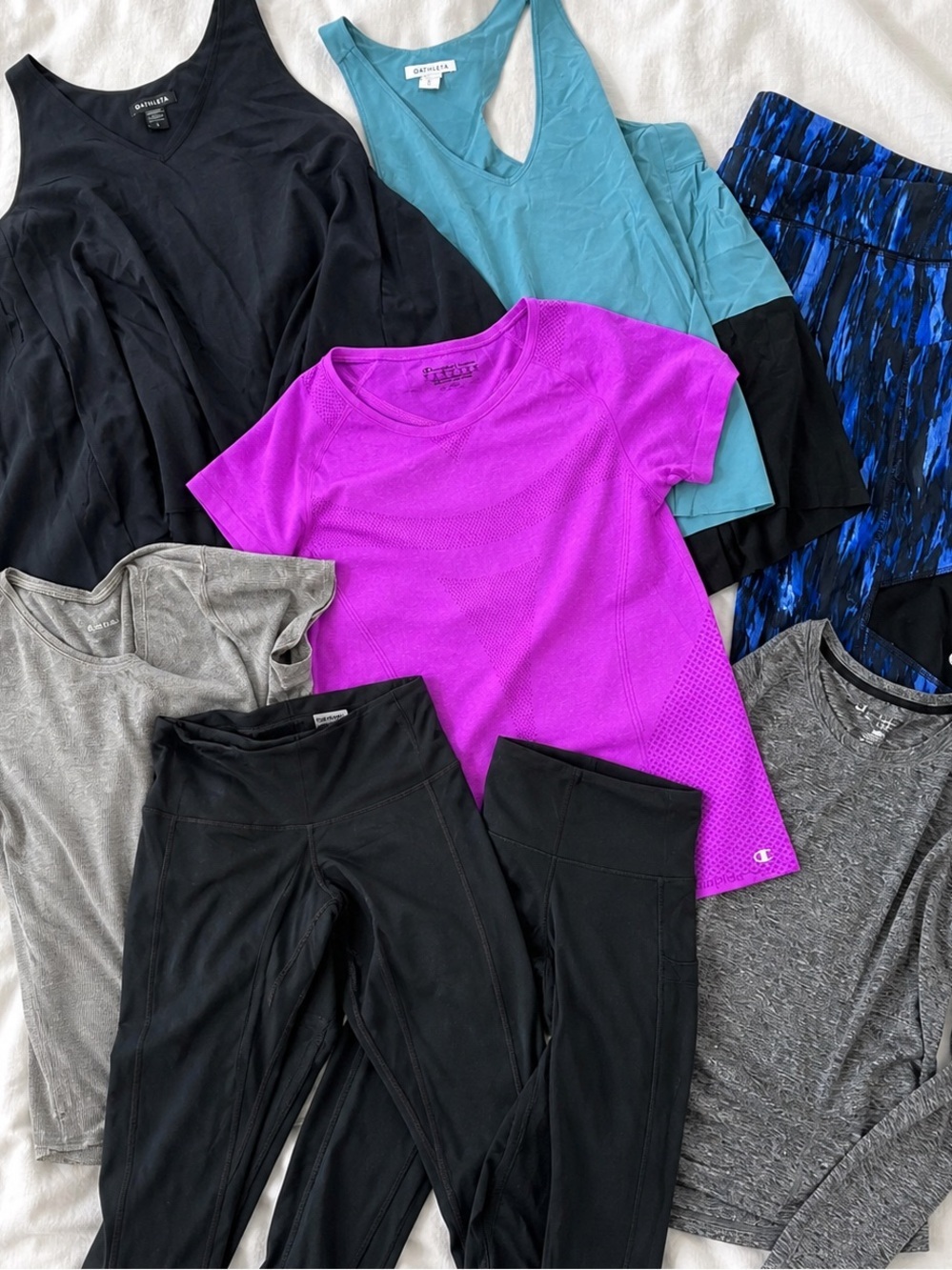 8 PC Athletic Bundle Lululemon Athleta Champion Size L